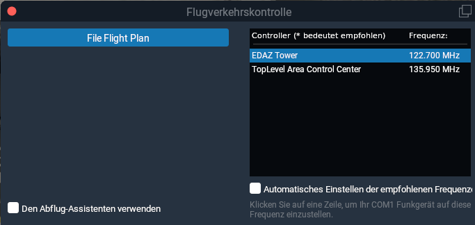 Screenshot X-Plane11 Towerfreigabe relevante Bereiche