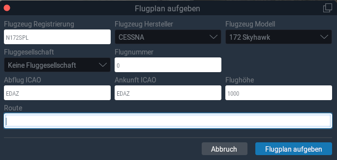 Screenshot X-Plane11 Towerfreigabe relevante Bereiche